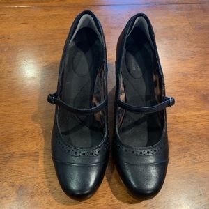 Clarks Leather Strap Heels